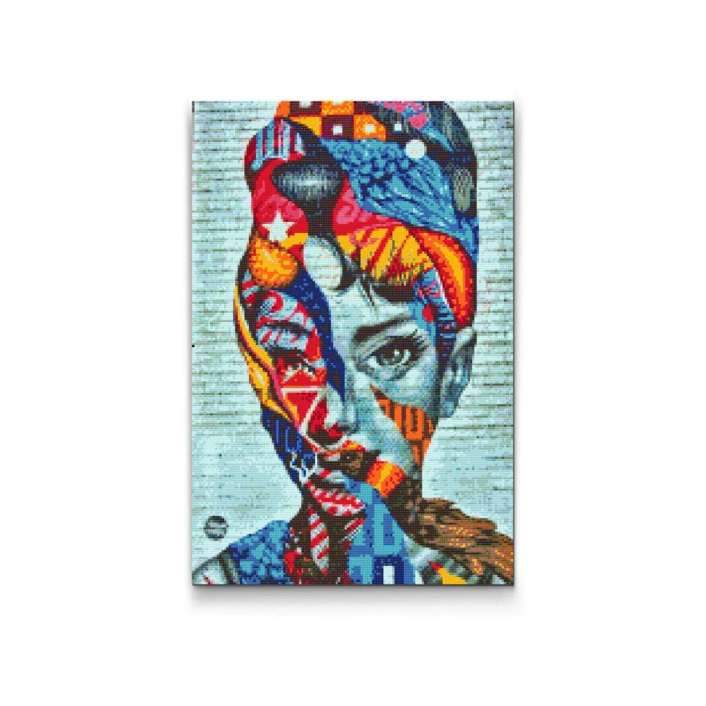 Diamond Painting av Audrey Hepburn – ikoniskt porträtt