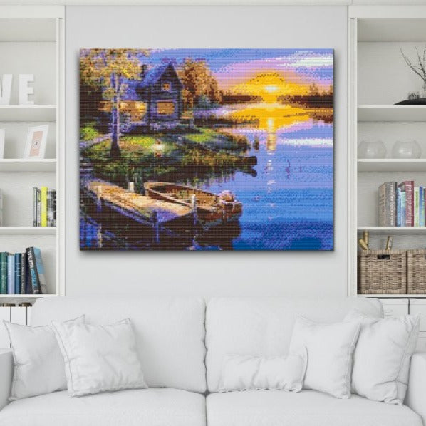 Diamond Painting av fiskeutflykt – natur och stillhet