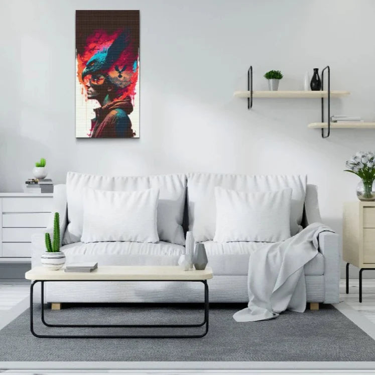Drömskt konstverk i diamond painting – kreativ frihet med varje pärla