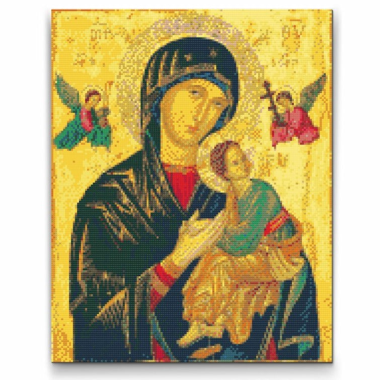 Diamond Painting av Jungfru Maria – heligt porträttmotiv"