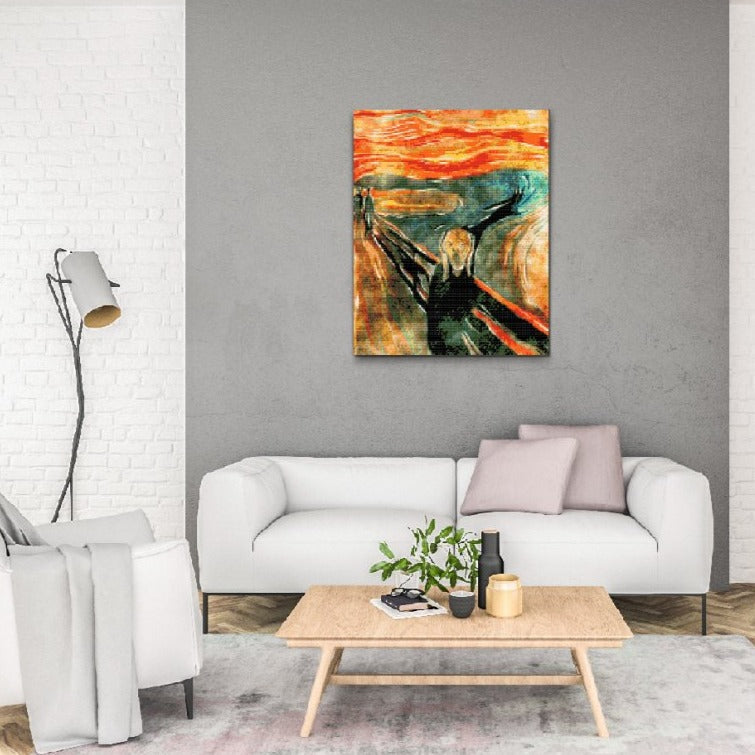 Uttrycksfull konst i Diamond Painting – Skriet av Munch