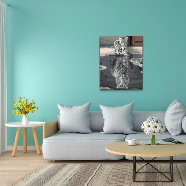 Motiv med budskap – Tro på dig själv i Diamond Painting