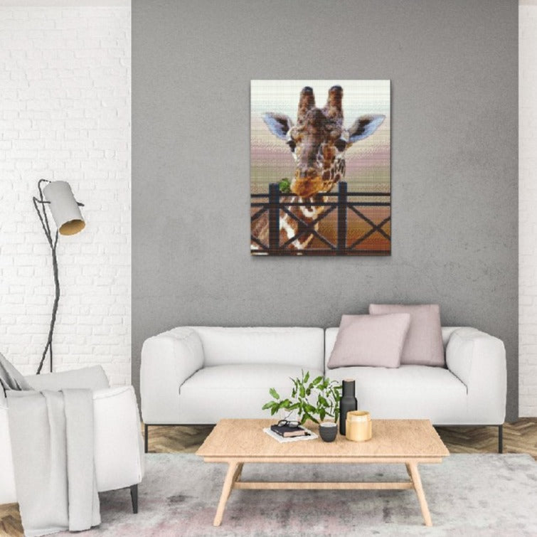 Charmig giraff – djurmotiv i Diamond Painting
