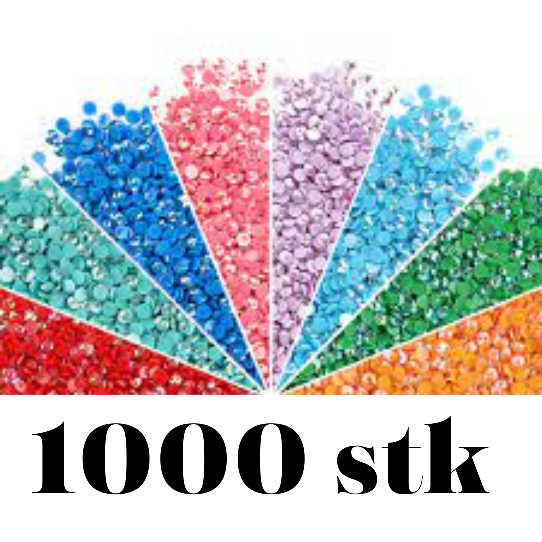 Extra diamanter till diamond painting â vĂ€lj fĂ€rgkod och form