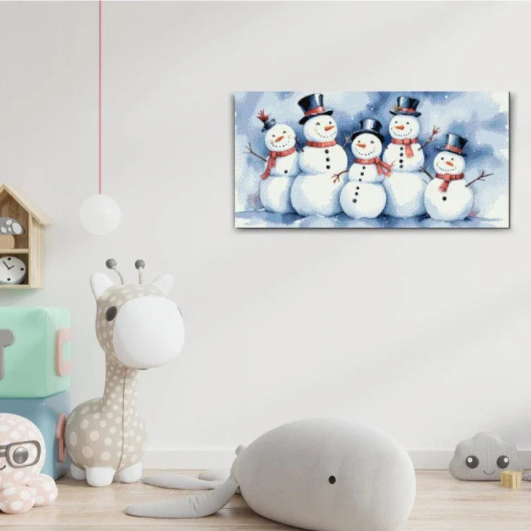 EN FAMILJ AV SNÖMÄN | Diamond Painting