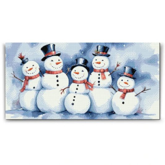 EN FAMILJ AV SNÖMÄN | Diamond Painting