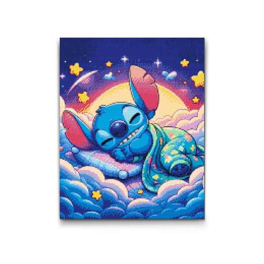 Stitch drömmer bland stjärnor – Diamond Painting-motiv