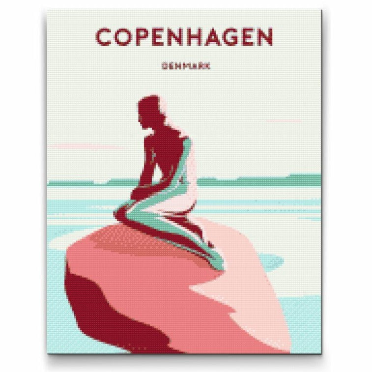 Magisk havfru – Diamond Painting inspirerad av H.C. Andersen