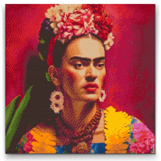 Diamond painting med Frida Kahlo – färgstarkt porträtt av ikonisk konstnär

