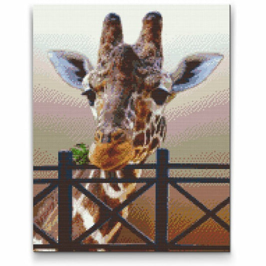Diamond Painting av giraff – färgglatt och lekfullt motiv