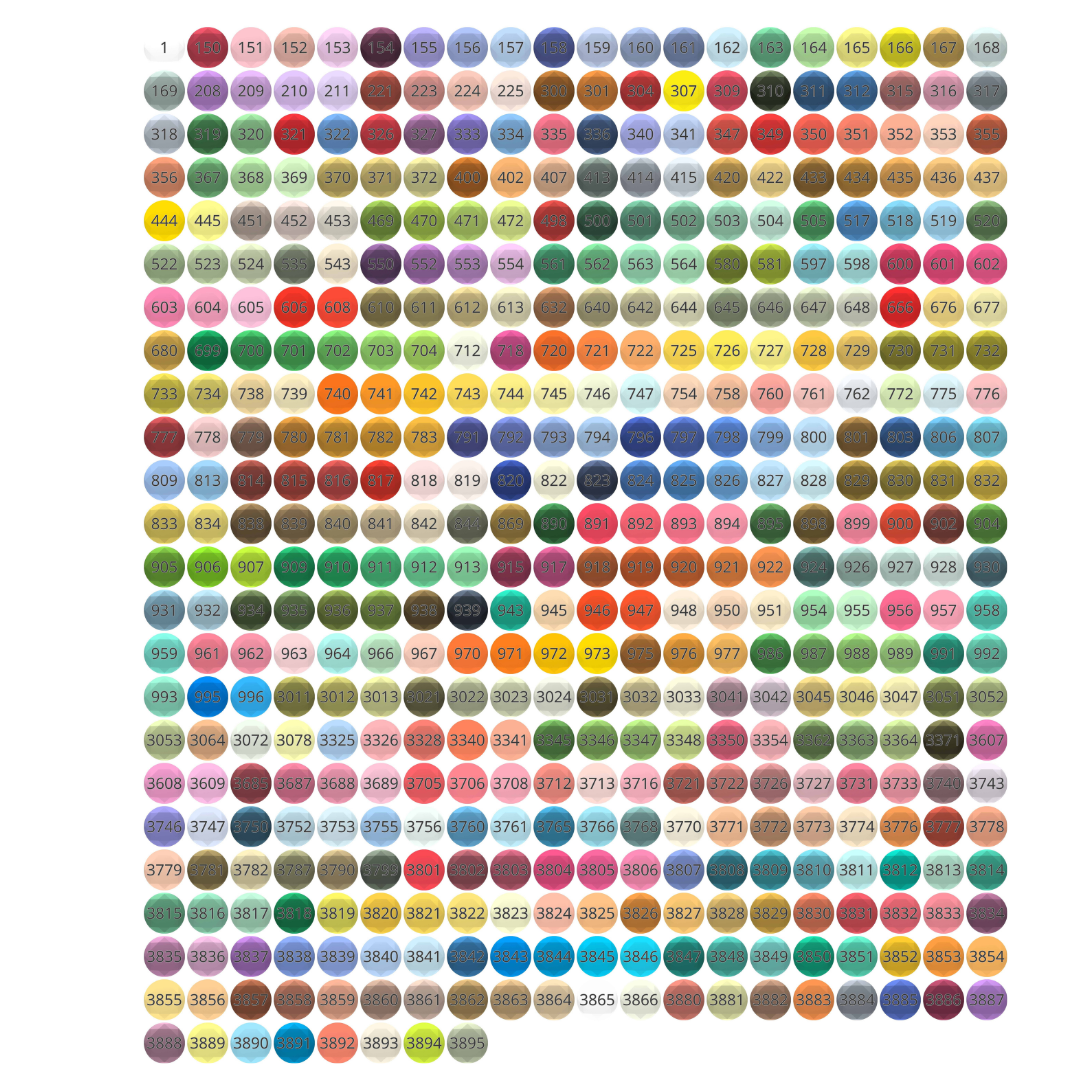 Diamond painting-pärlor i exakt färg – runda eller fyrkantiga